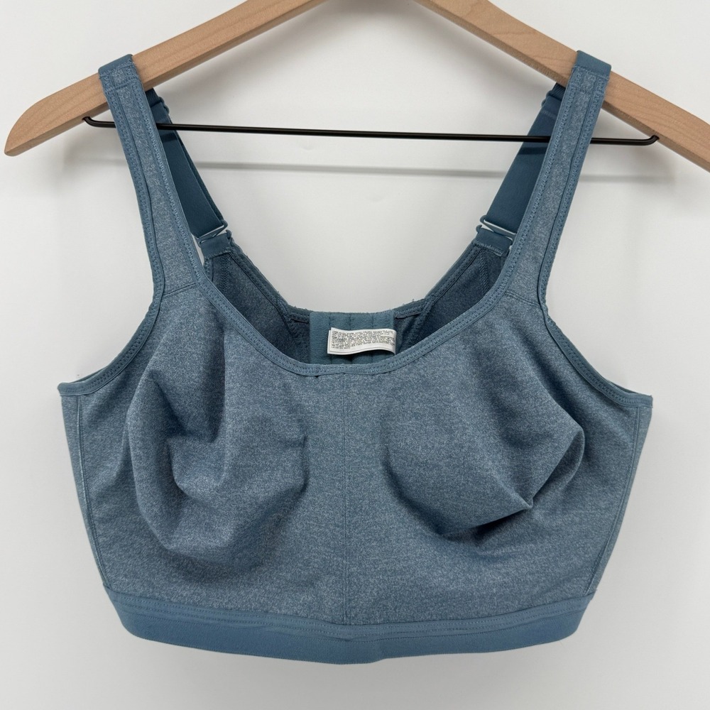 Wacoal Brandi Underwire Sports Bra Blue 40D High Impact Convertible 855229
